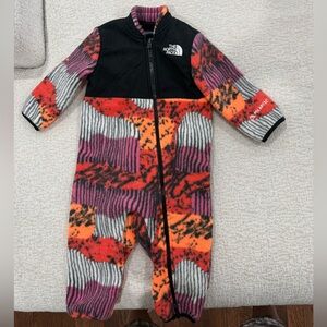 The North Face baby One Piece fleece winter suit